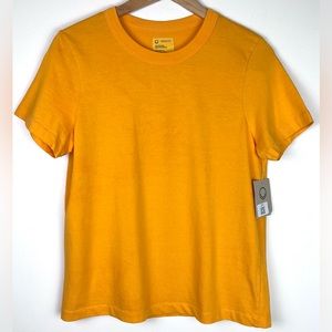 For Days Vintage Organic Cotton Crew Neck Tee Marigold